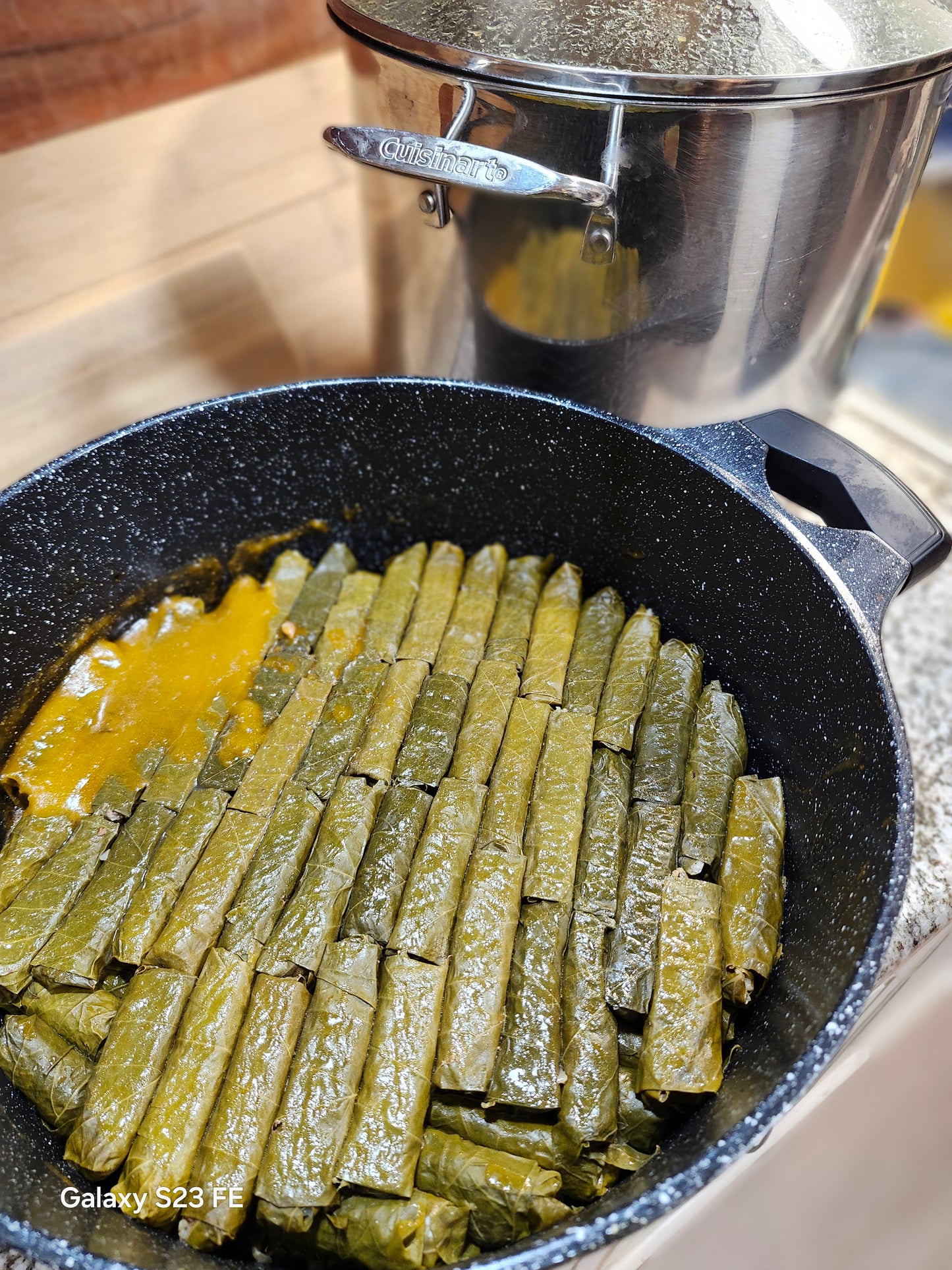 Authentic Homemade ,Lebanese Meat Grape Leaves (3 lbs 70-80 pcs).