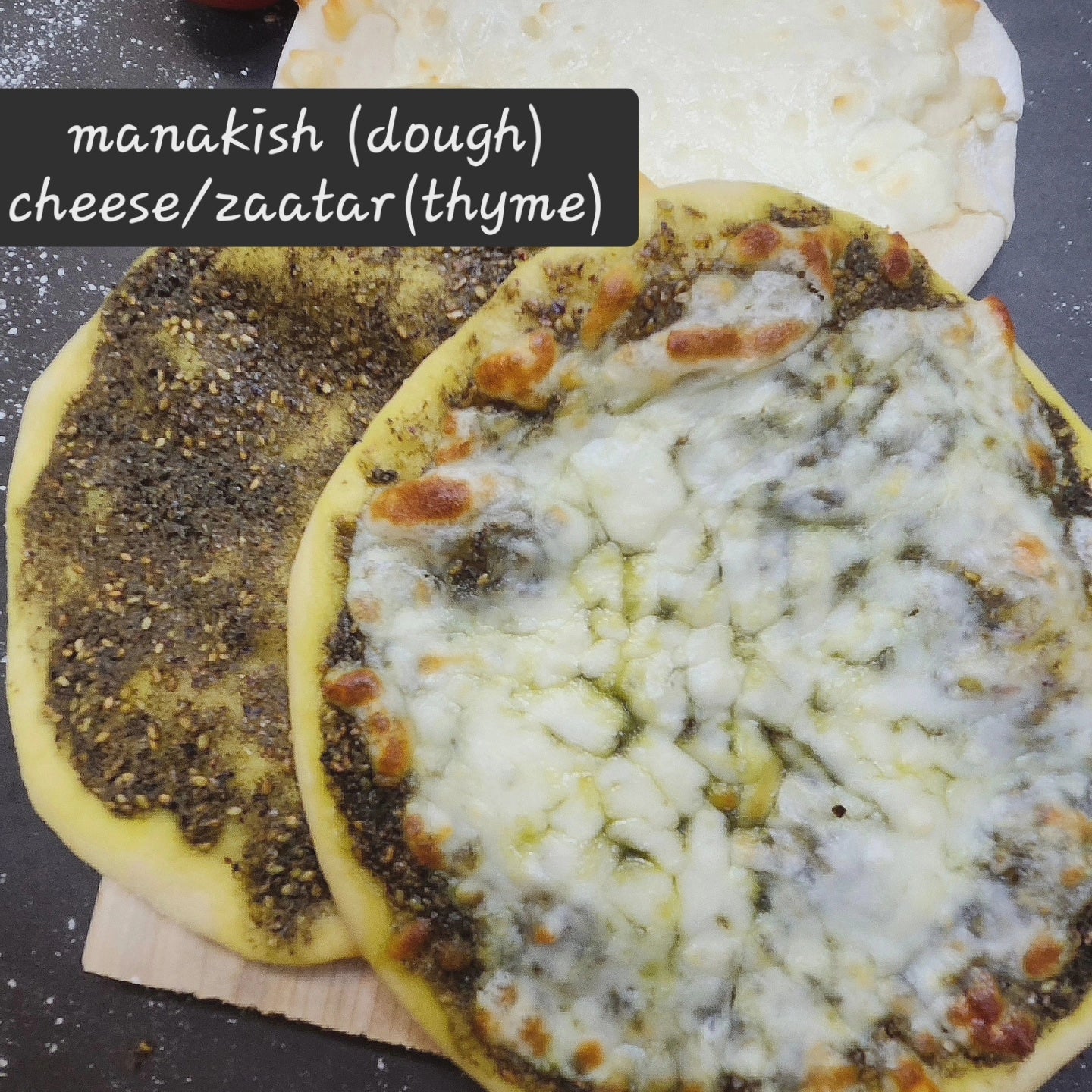 Lebanese manakish,cheese mankoush,zaatar pastries. - Lebanesefeastusa