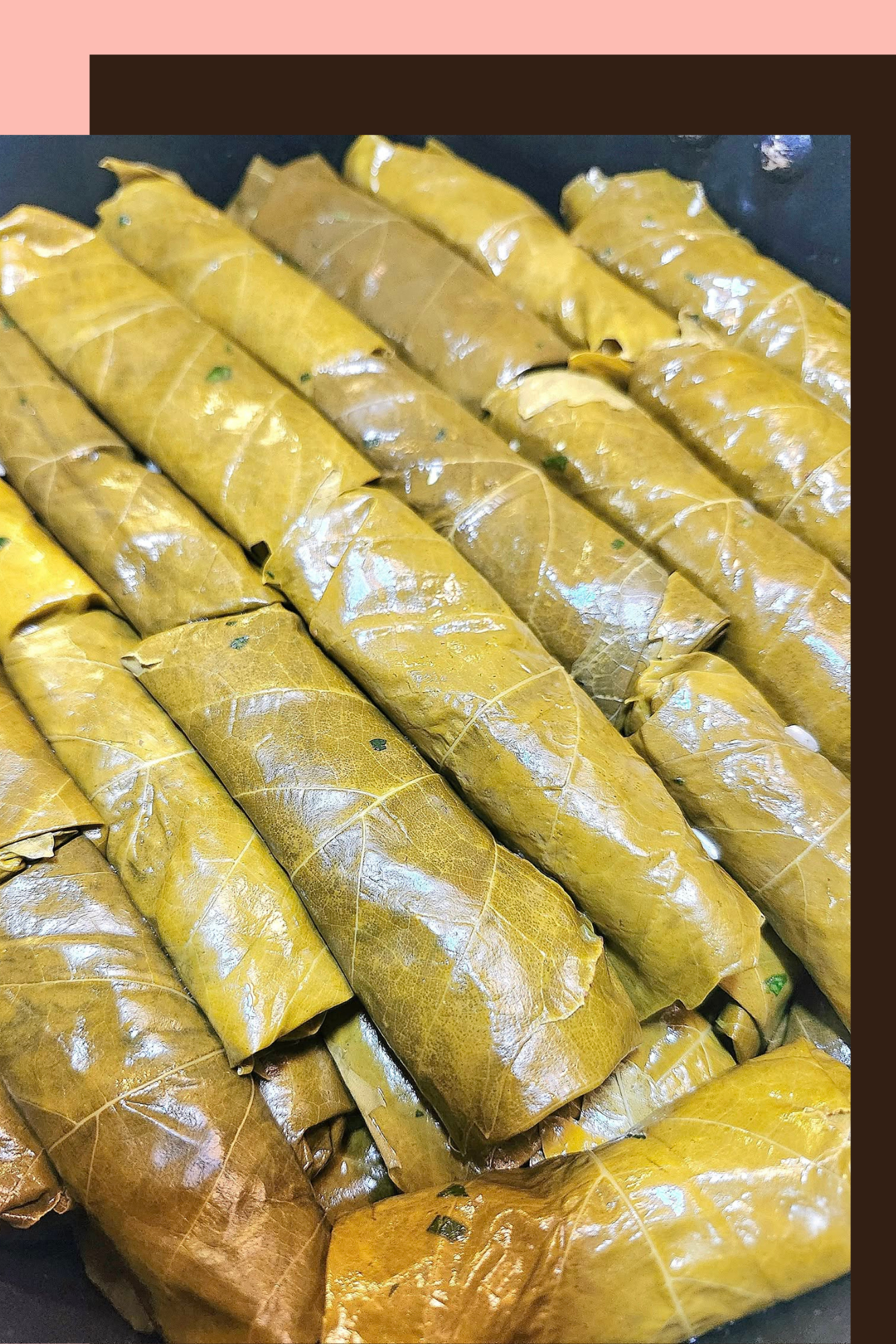 Authentic Homemade ,Lebanese Meat Grape Leaves (1.9 lbs 20-25 pcs). - Lebanesefeastusa