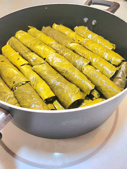 Authentic Homemade ,Lebanese Meat Grape Leaves (1.9 lbs 20-25 pcs). - Lebanesefeastusa